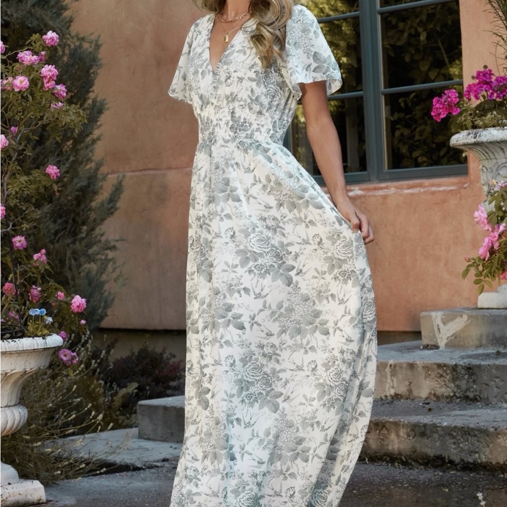 Baltic Born White and Sage Maxi
